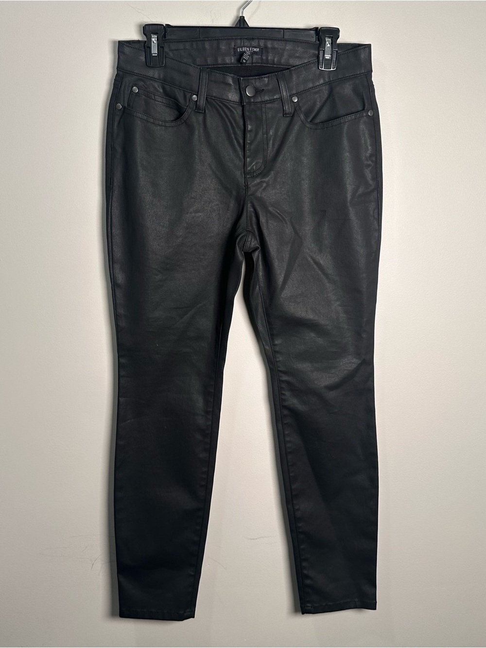 Eileen Fischer Black Coated Women’s Jeans